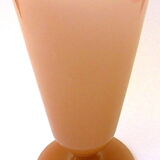 Ancient conical vase on pink soapy opaline feet