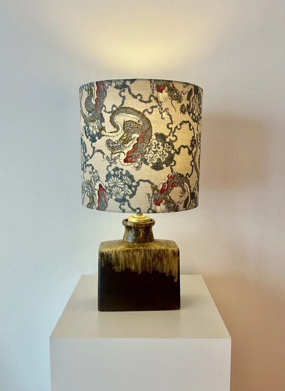 Average dragon lamp upcycled from an original Scheurich WGP vase.