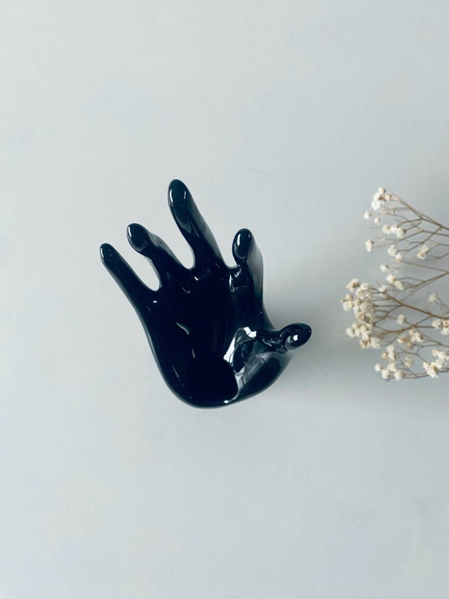 Handmade ceramic vase and jewelry holder