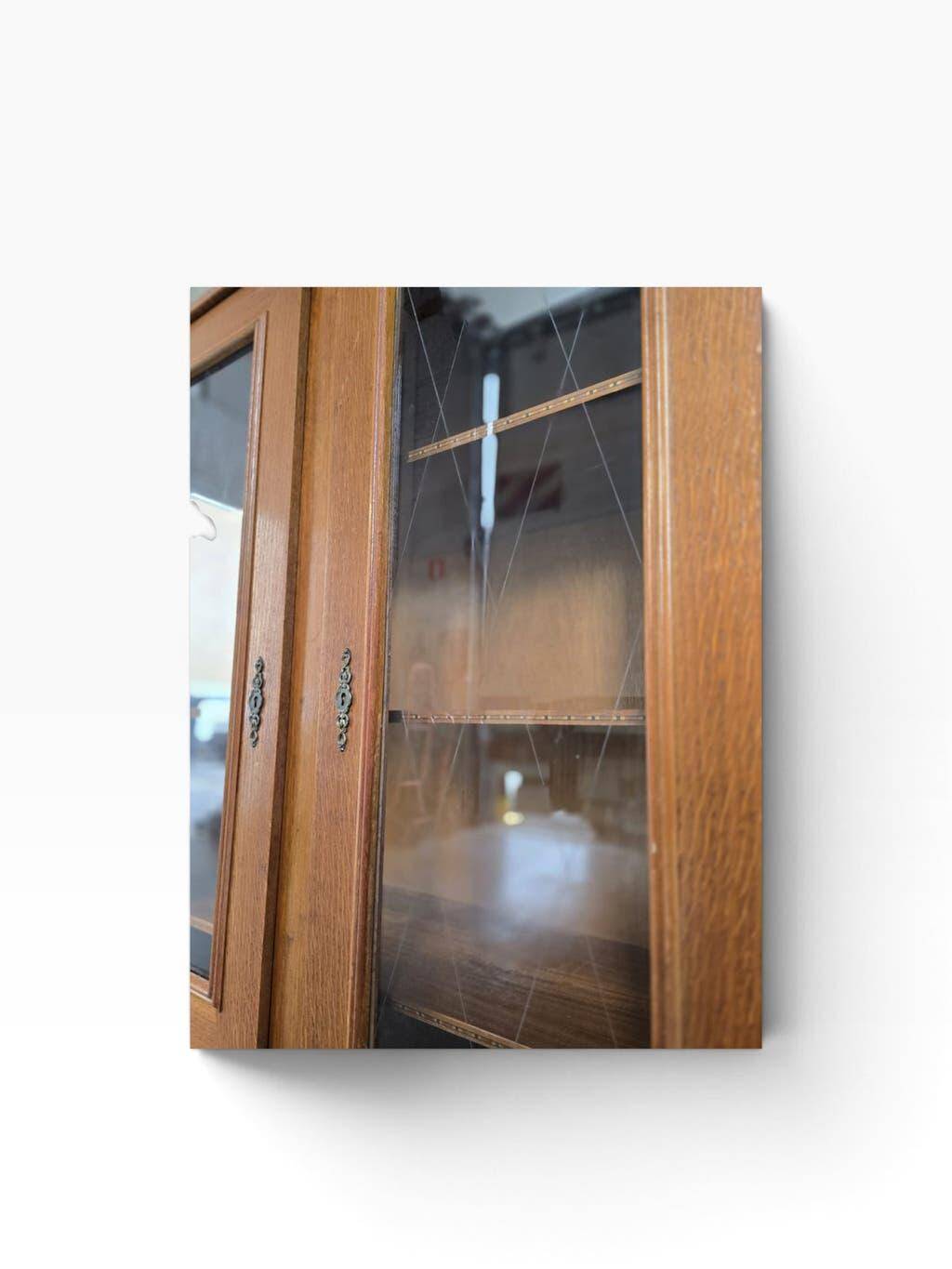 Vintage wooden display cabinet/shelf/wardrobe