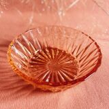 Coupelles en verre ciselées roses