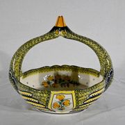 Earthenware basket, Manufacture Henriot Quimper – Mid-twentieth century