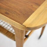 1970s beech serving cart by Drevotvar Czechoslovakia