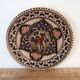 Assiette décorative tunisienne vintage peinte à la main avec chameau, grès orné