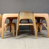 German dining set by Preben Fabricius for Interplast, 1970s
