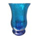 Turquoise blue bubble glass candle holder photophore