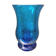 Turquoise blue bubble glass candle holder photophore