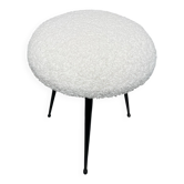 Tabouret tripode métal assise bouclette neuve