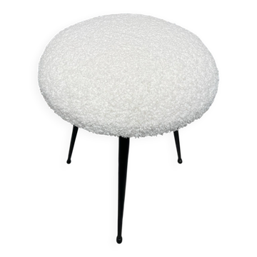 Tabouret tripode métal assise bouclette neuve