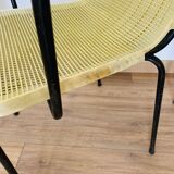 4 yellow outdoor armchairs