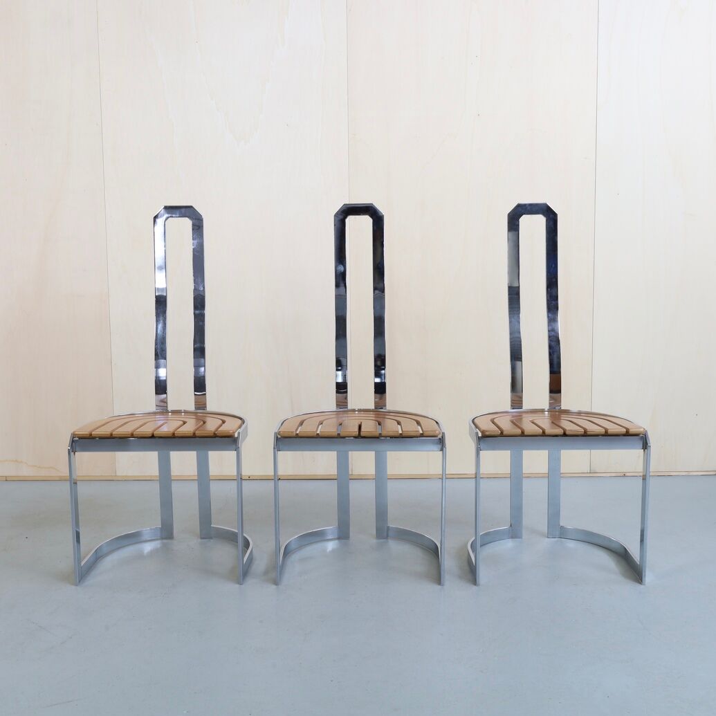 3x High Back Chair by Allmilmö, 1980s