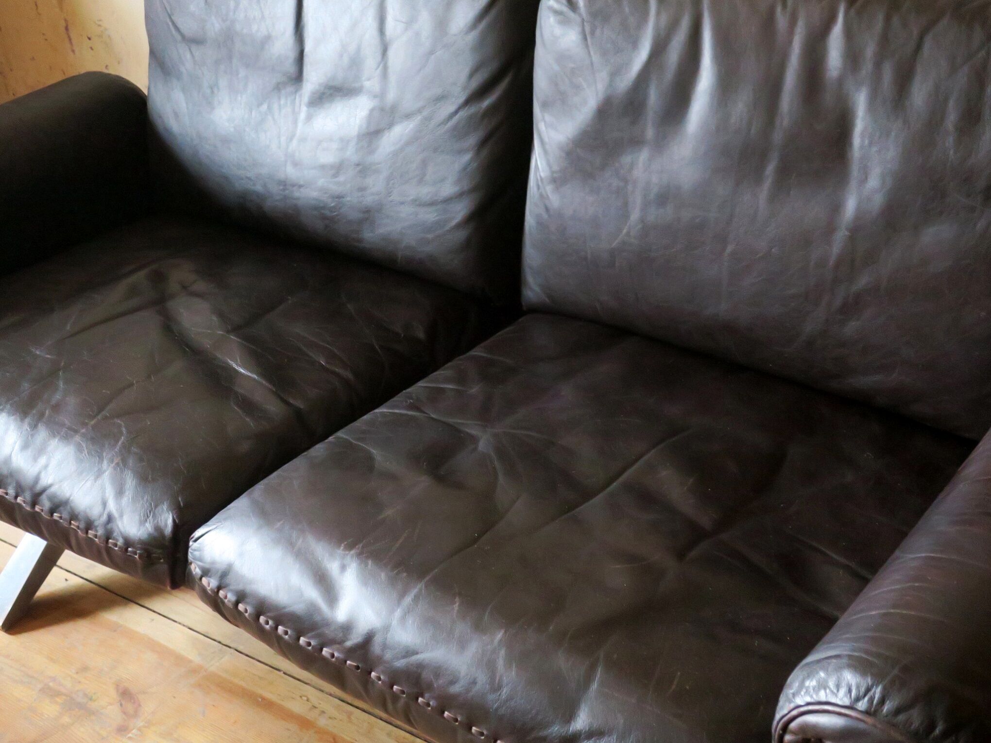 De Sede DS 31 sofa dark brown leather, Switzerland 1970s
