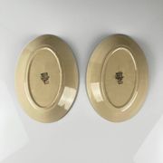 Duo de ravier Longchamp modele "Colmar", motif géométrique vers 1930