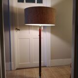 Adjustable floor lamp in walnut and metal 1960