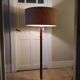 Adjustable floor lamp in walnut and metal 1960