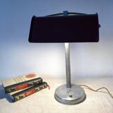 Art deco desk lamp in aluminum and sheet metal
