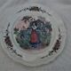 round dish in Sarreguemines earthenware model Obernai (Alsatian)