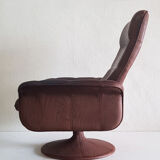 De Sede ds 50 swivel leather armchair, Switzerland 1970