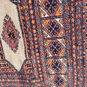 Tapis vintage pakistan dessins bokhara fait main 124x186 cm
