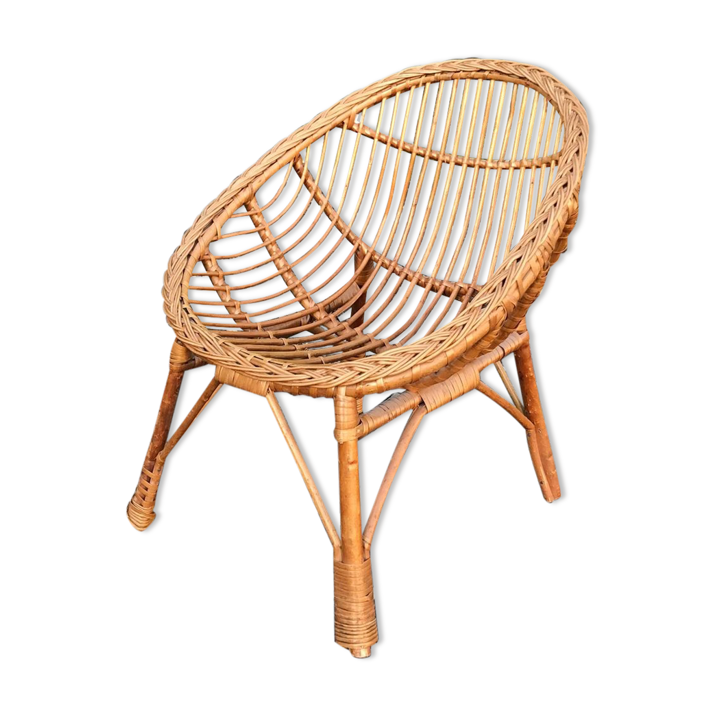 Children's rattan chair