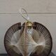 Wooden and rattan suspension