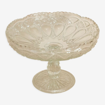Moulded glass fruit display cup 40s