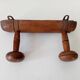 Antique folk art wall coat rack