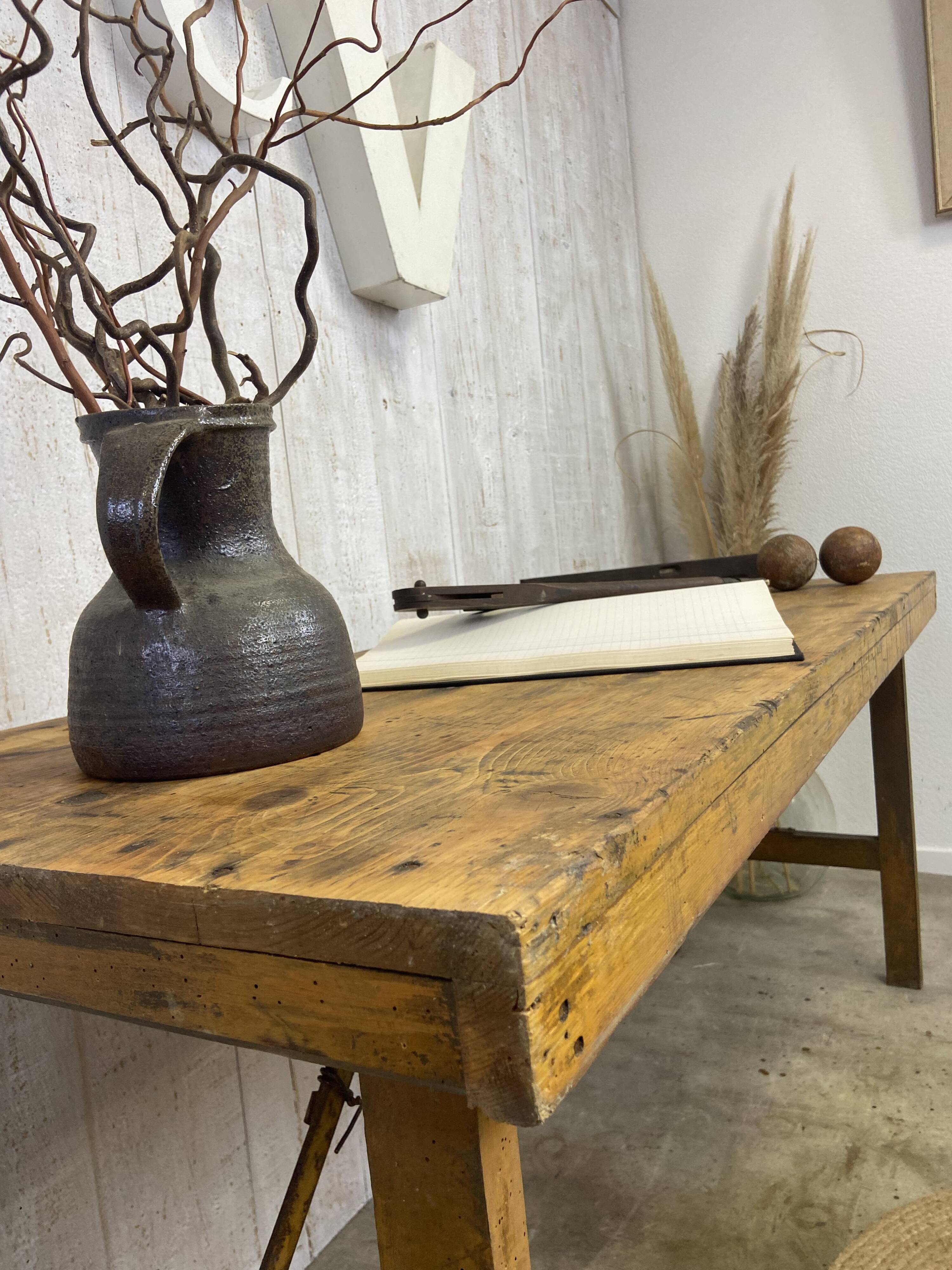 Vintage workshop table