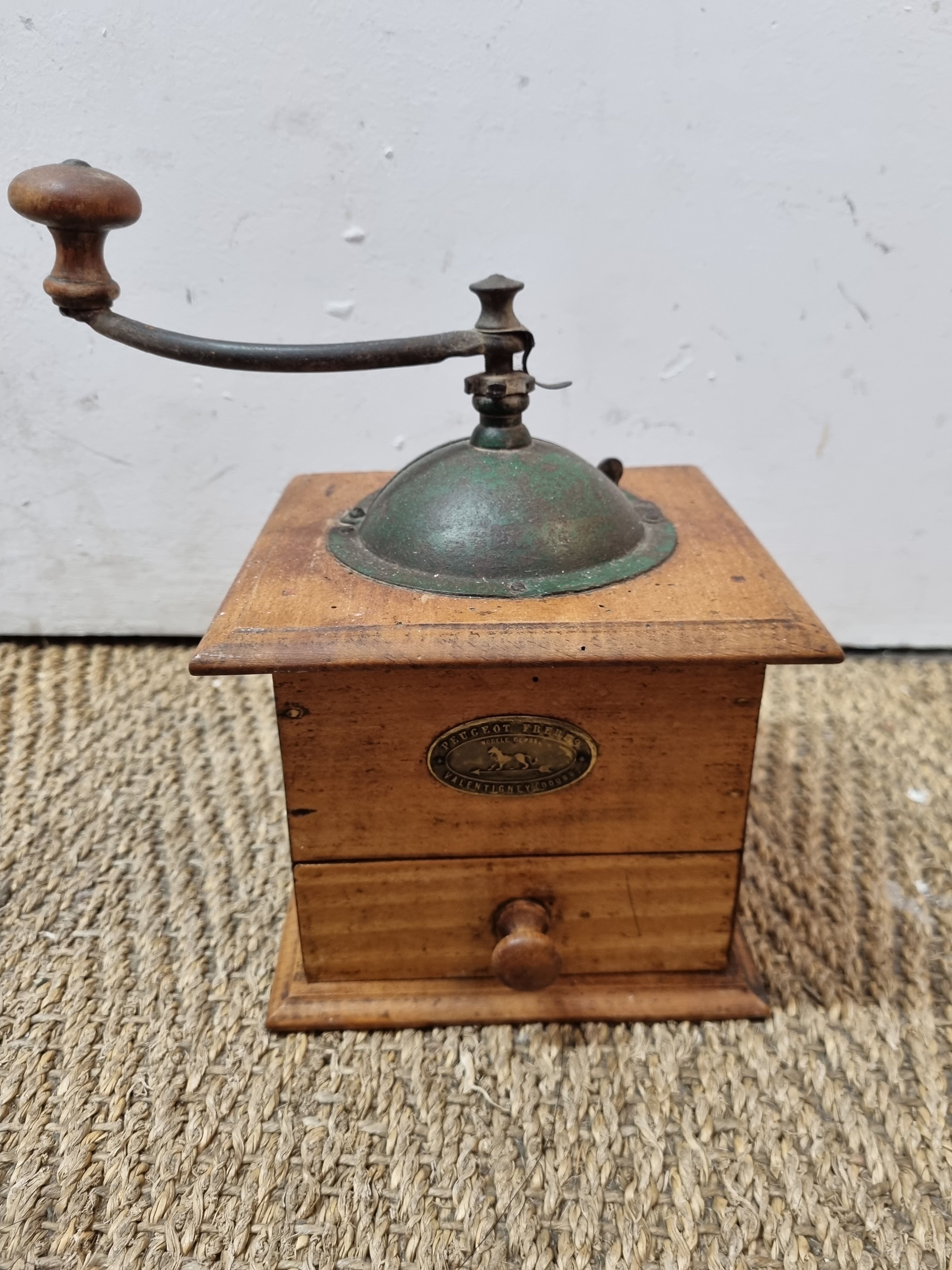 Coffee grinder Peugeot wood 1960