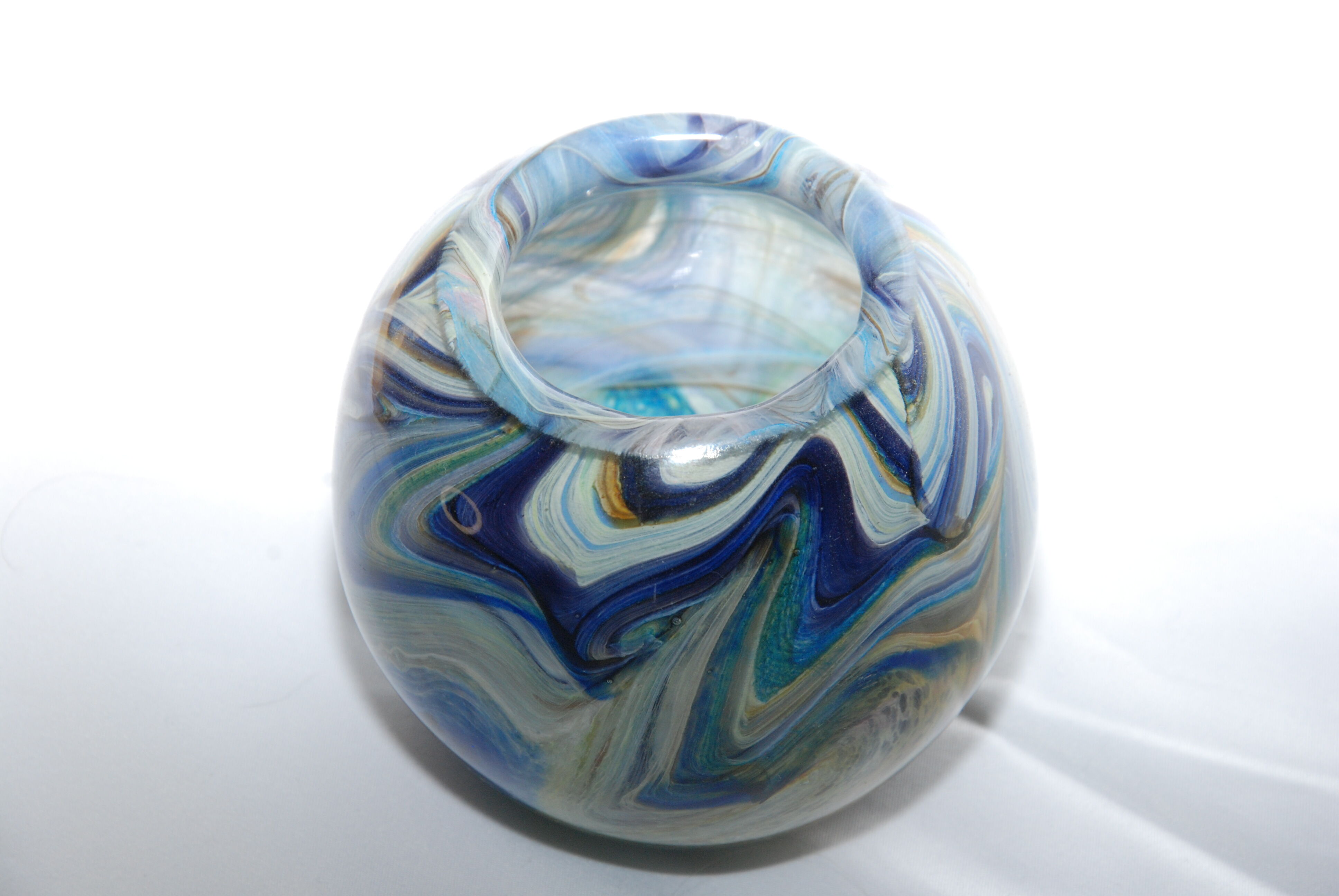 Small blue vase