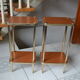 Pair of extra tables sofa tips Richard Creation 50s