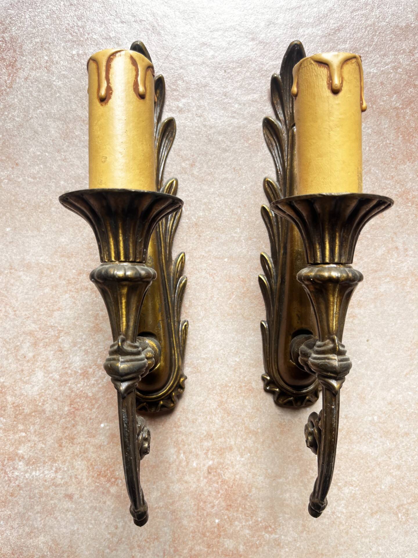 Pair of antique wall sconces