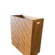 Vintage wooden library with storage chest/basket.