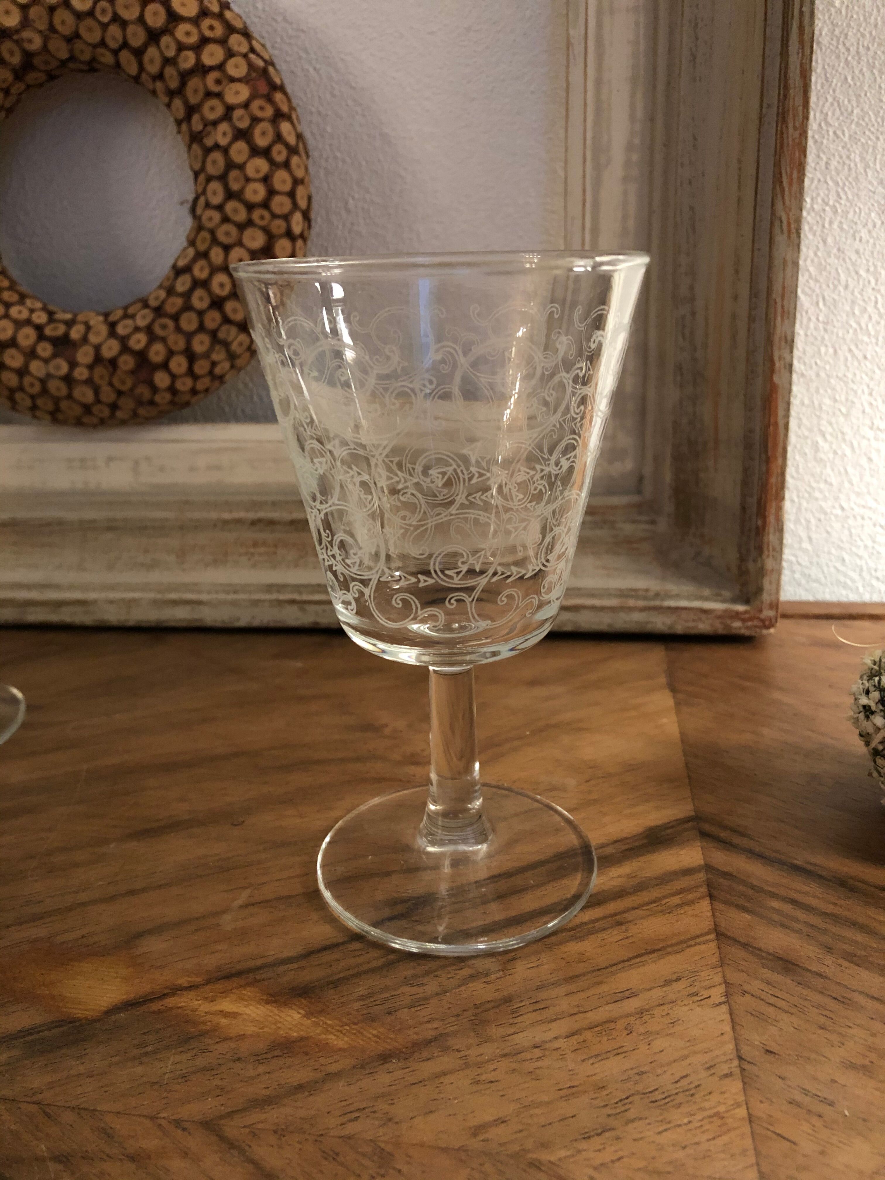 standing water and wine glasses