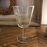 Verres à eau et à vin sur pied