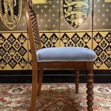 Set of 6 Restoration period "Chapelet" chairs