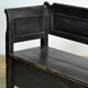 Antique pine drop-top bench, 1900s