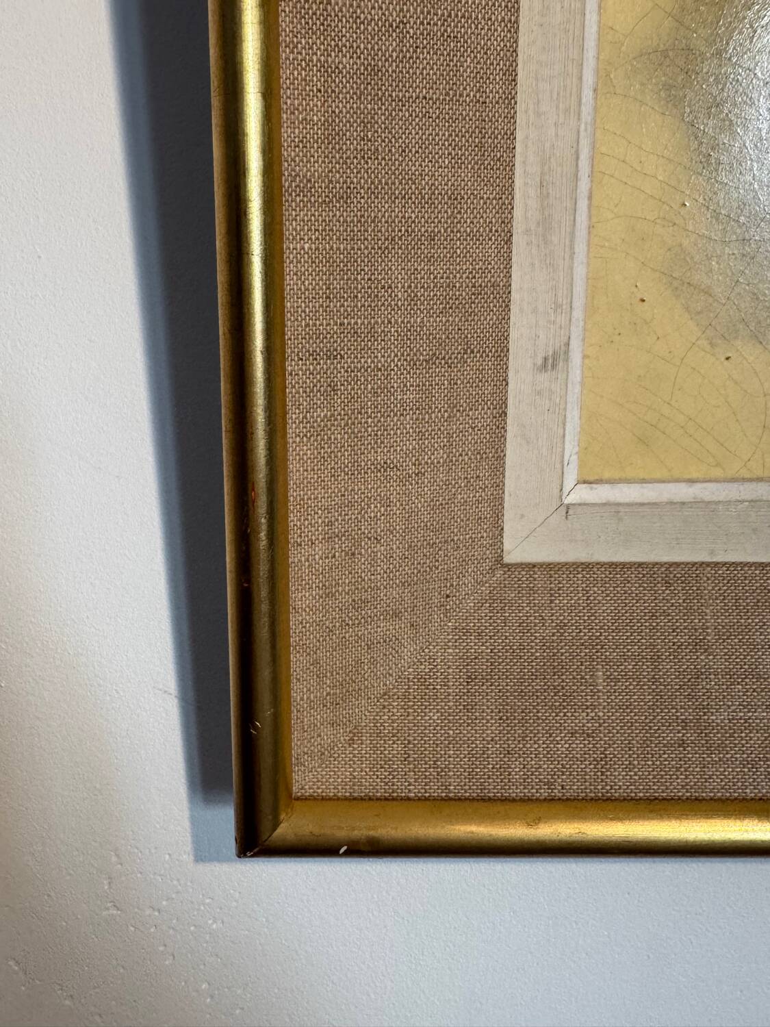 Old painting, horse scene, signed F Castellan, early 20th century