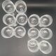 Chiseled crystal wine glasses with flower motif