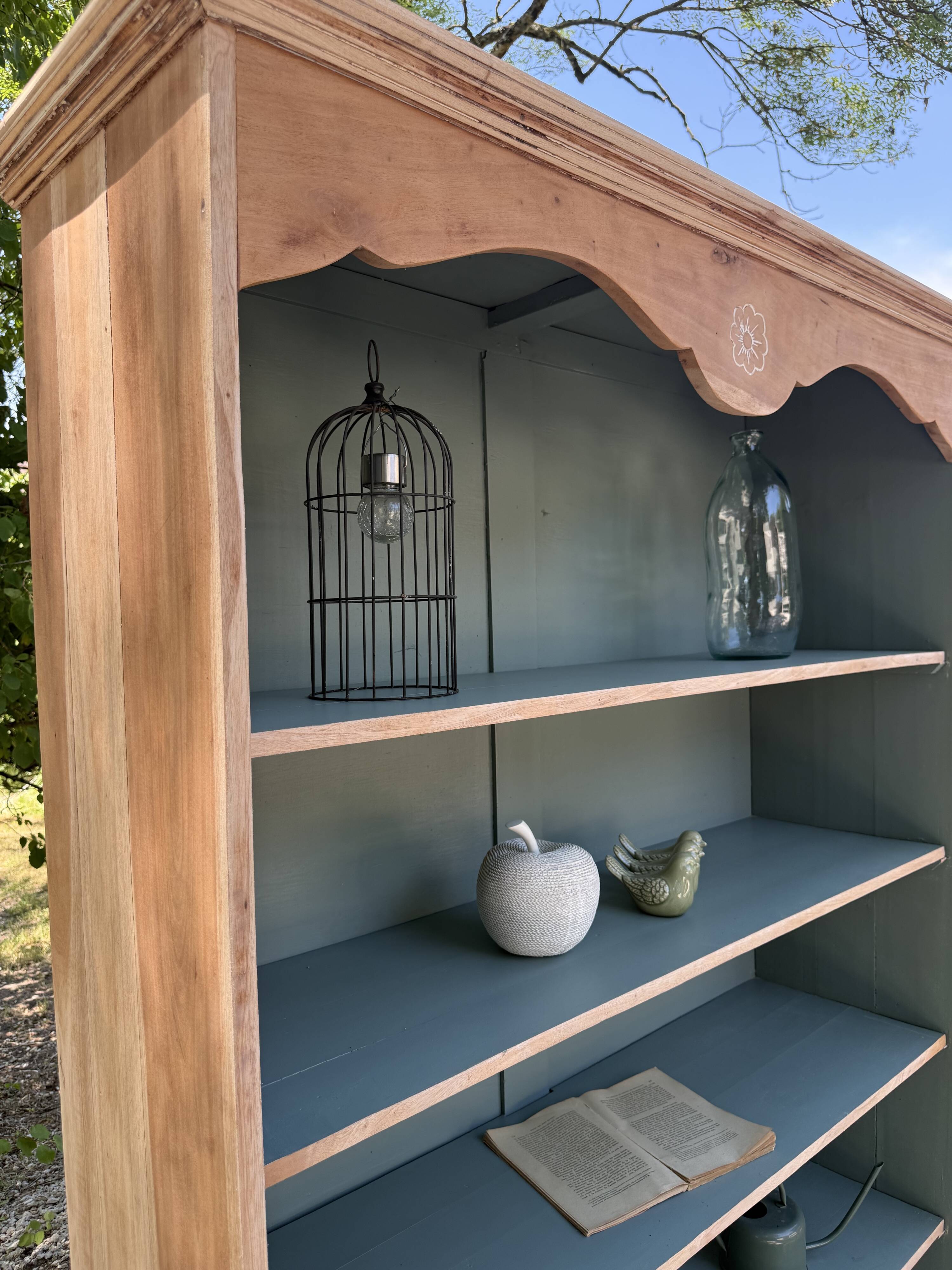 Renovated solid wood library