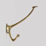 Set of 4 Adolf Loos brass art nouveau wall hooks, Vienna, Austria ca. 1910