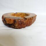 Caramel ocher alabaster ashtray Romano Bianchi Italy