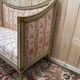 Salon canapé et paire de bergères – Époque Louis XVI – Bois réchampi et toi