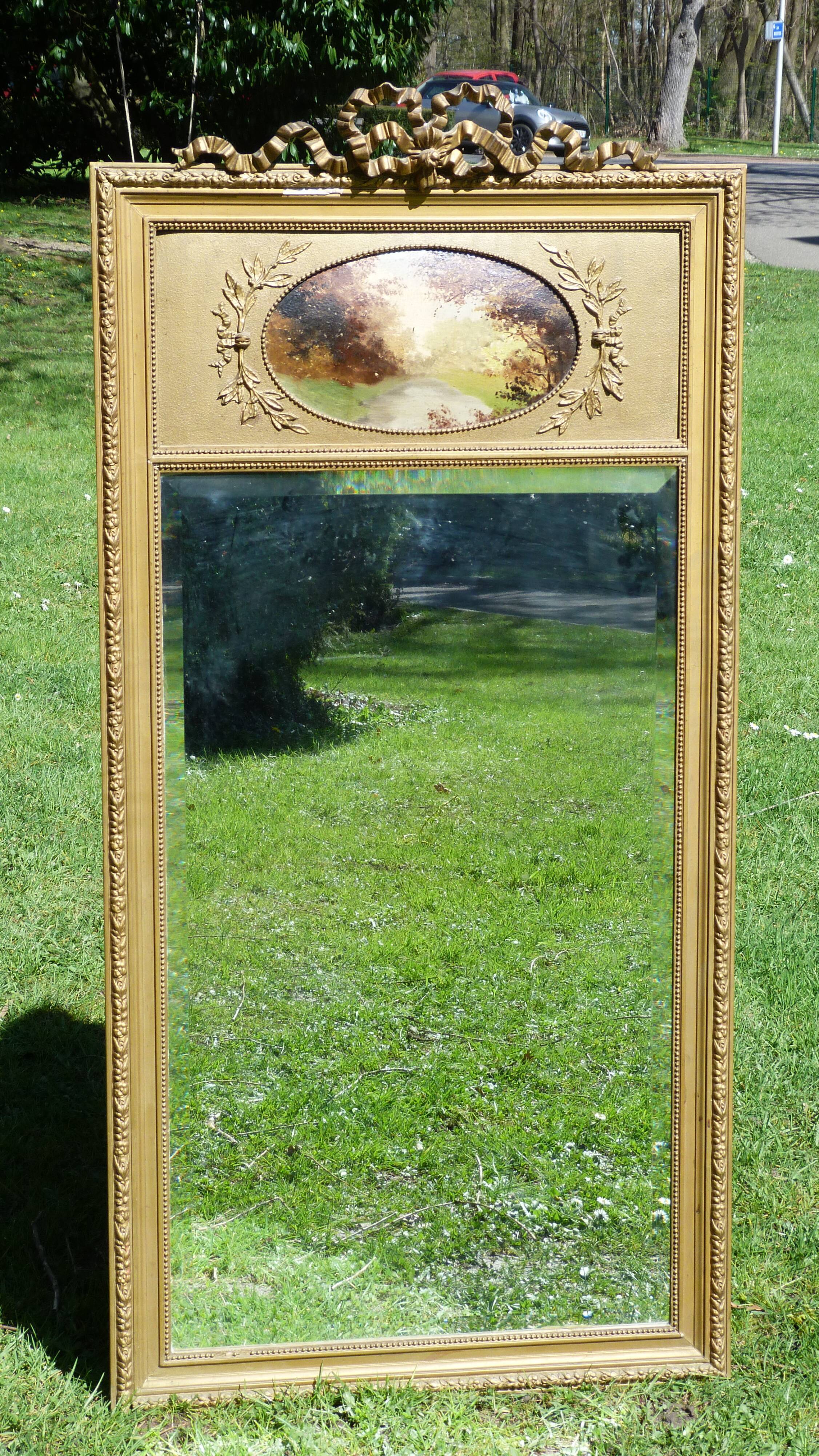 Former trumeau mirror 149x73cm