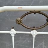 Art Deco brass almond metal bed 120x190