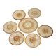 6 oyster shell plates and Chantilly porcelain serving platter