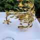 Lustre gold metal leaves from the 50s