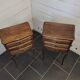 Pair of Louis XV style oak bedside tables