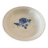 Very pretty blue floral deep dish Digoin Sarreguemines.