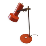 Vintage orange metal lamp